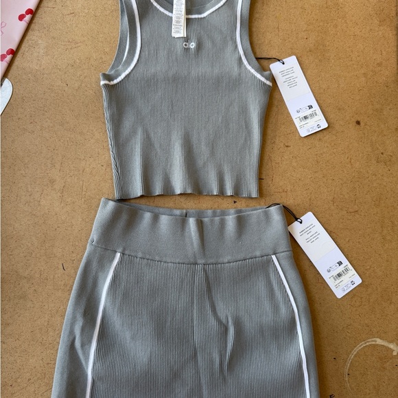 ALO Yoga | Dresses | Alo Ribbed Sweater Knit Highline Set | Poshmark